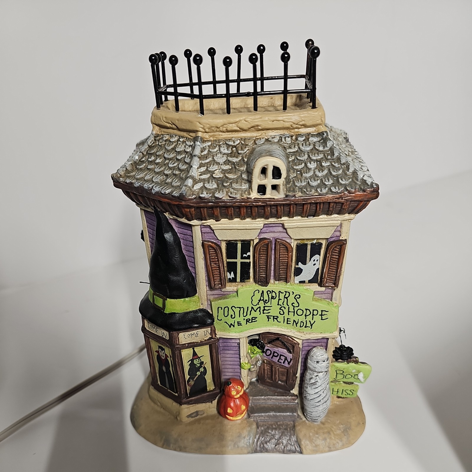 Holiday Inspiration Halloween Village Lighted House Casper’s Costume Shoppe