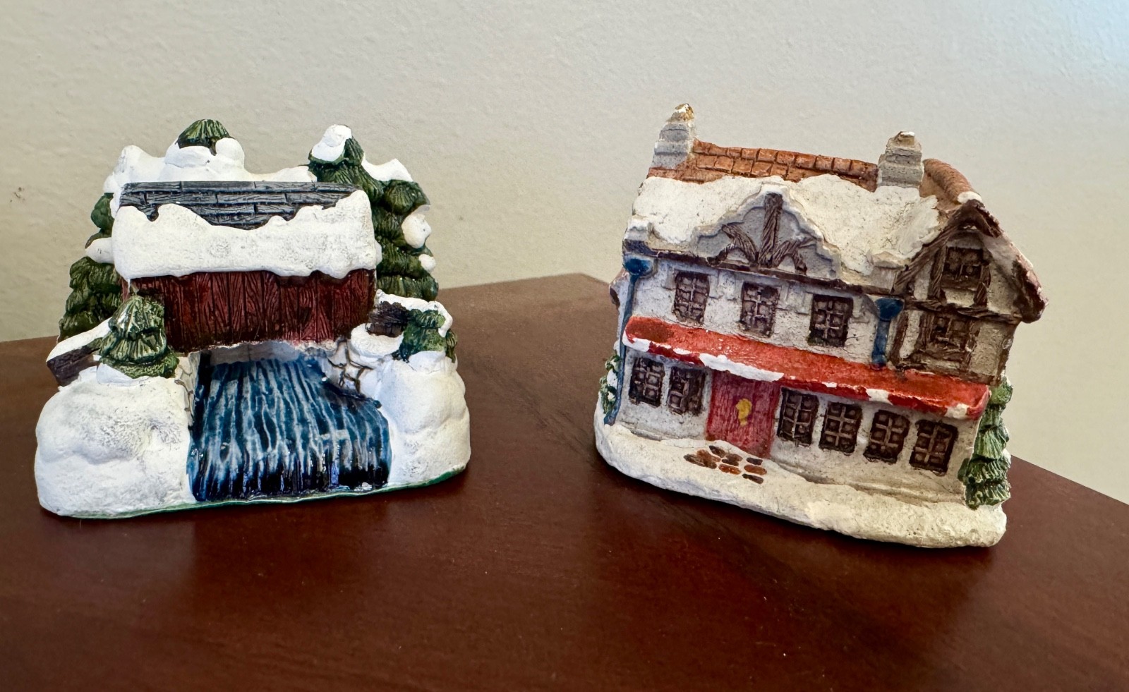 Dickens Christmas Collection RSVP 1988 5 Pc Set Scrooge Toy Barn Bridge