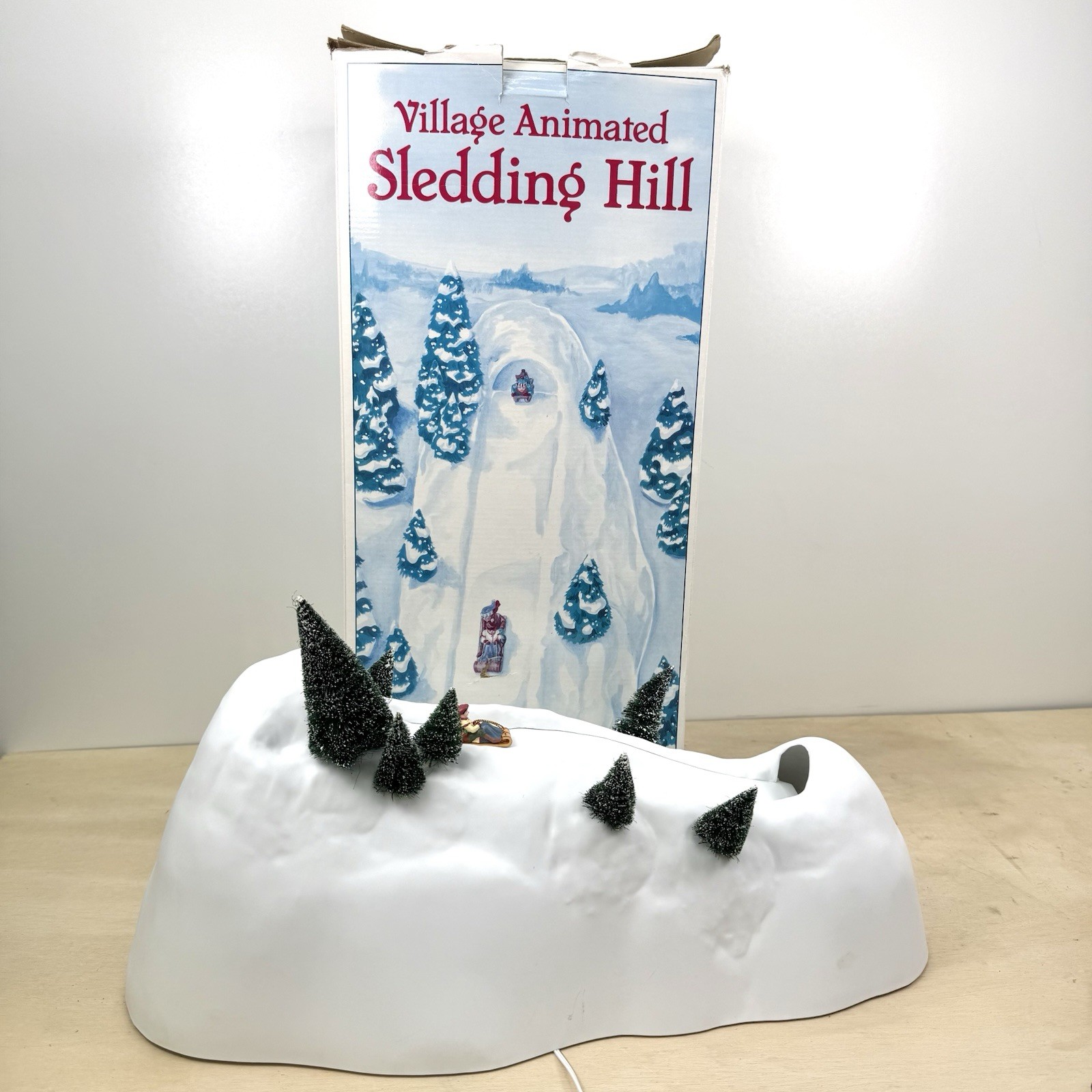 Dept 56 Village Animated Sledding Hill Vintage 1997 Vintage – READ
