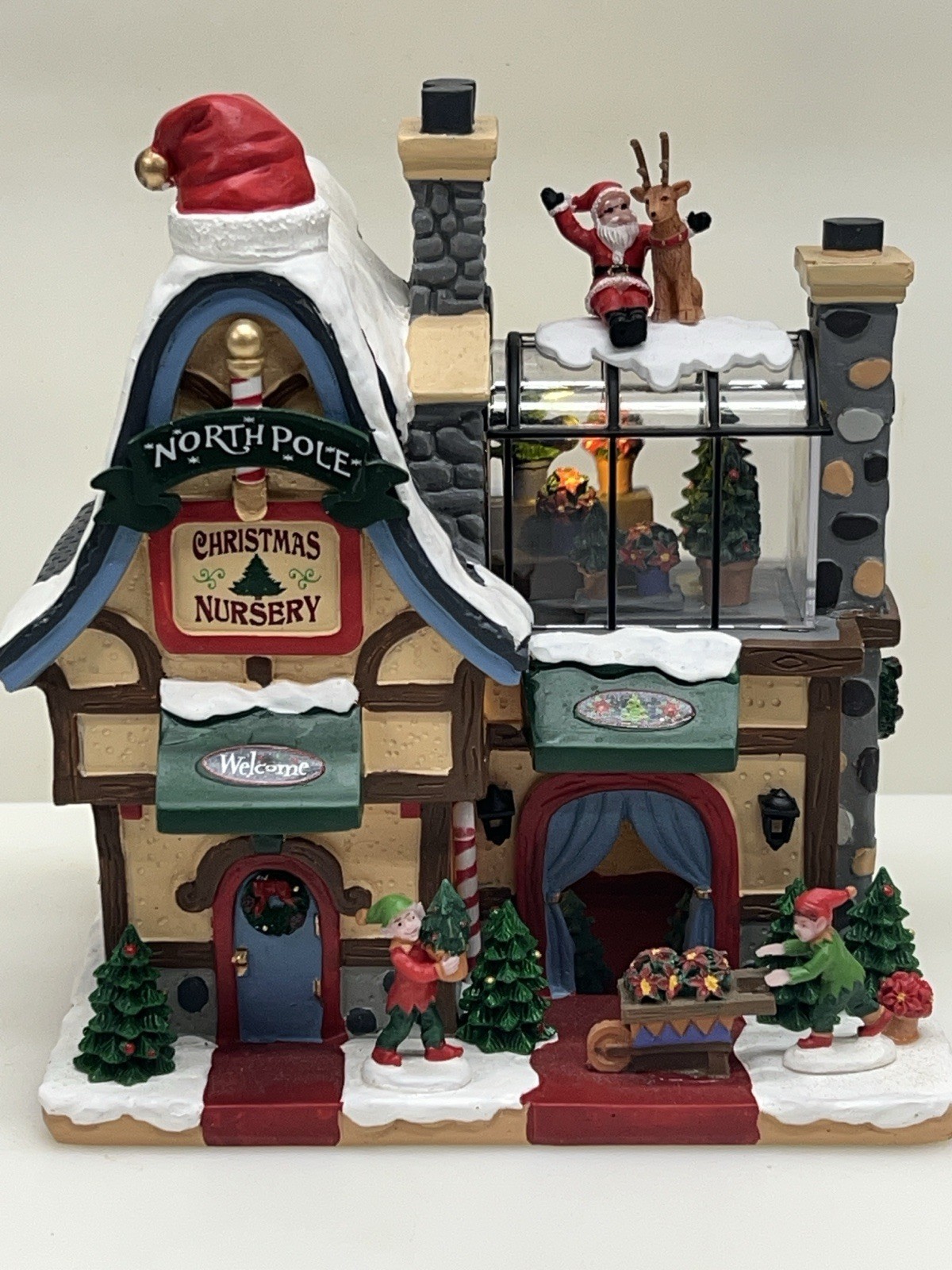 Lemax Michael’s Exclusive North Pole Nursery 05677 Poly Resin Lighted Building
