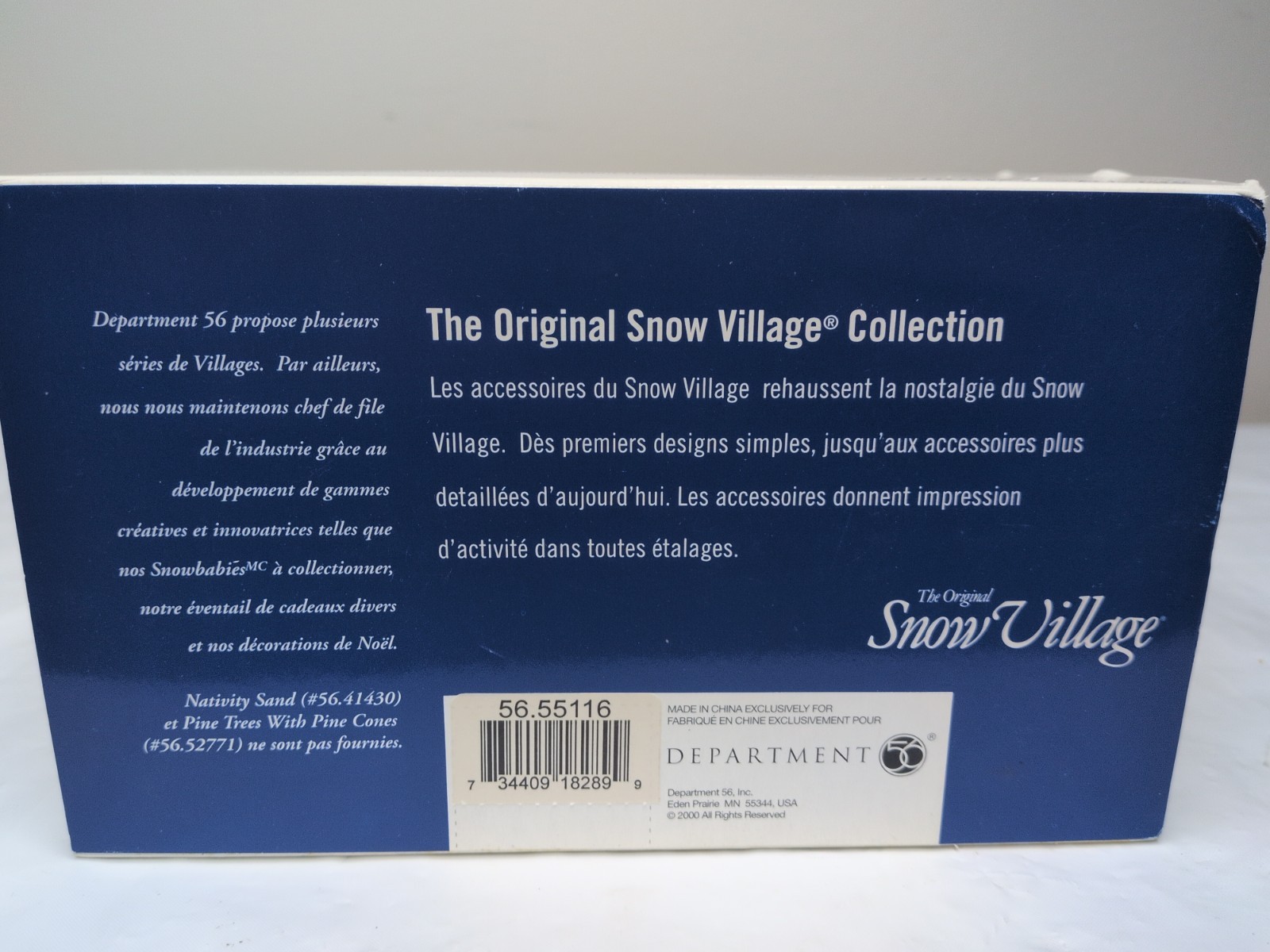 Dept 56 Snow Village Family Canoe Trip #55116 Set of 3 in Original Box