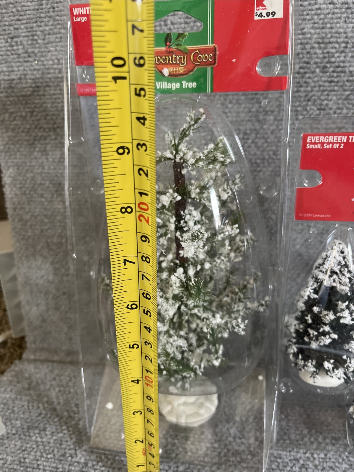 Lemax Village Landscape Winter White Pine Evergreen Bristle Snow Tree New Lot 4