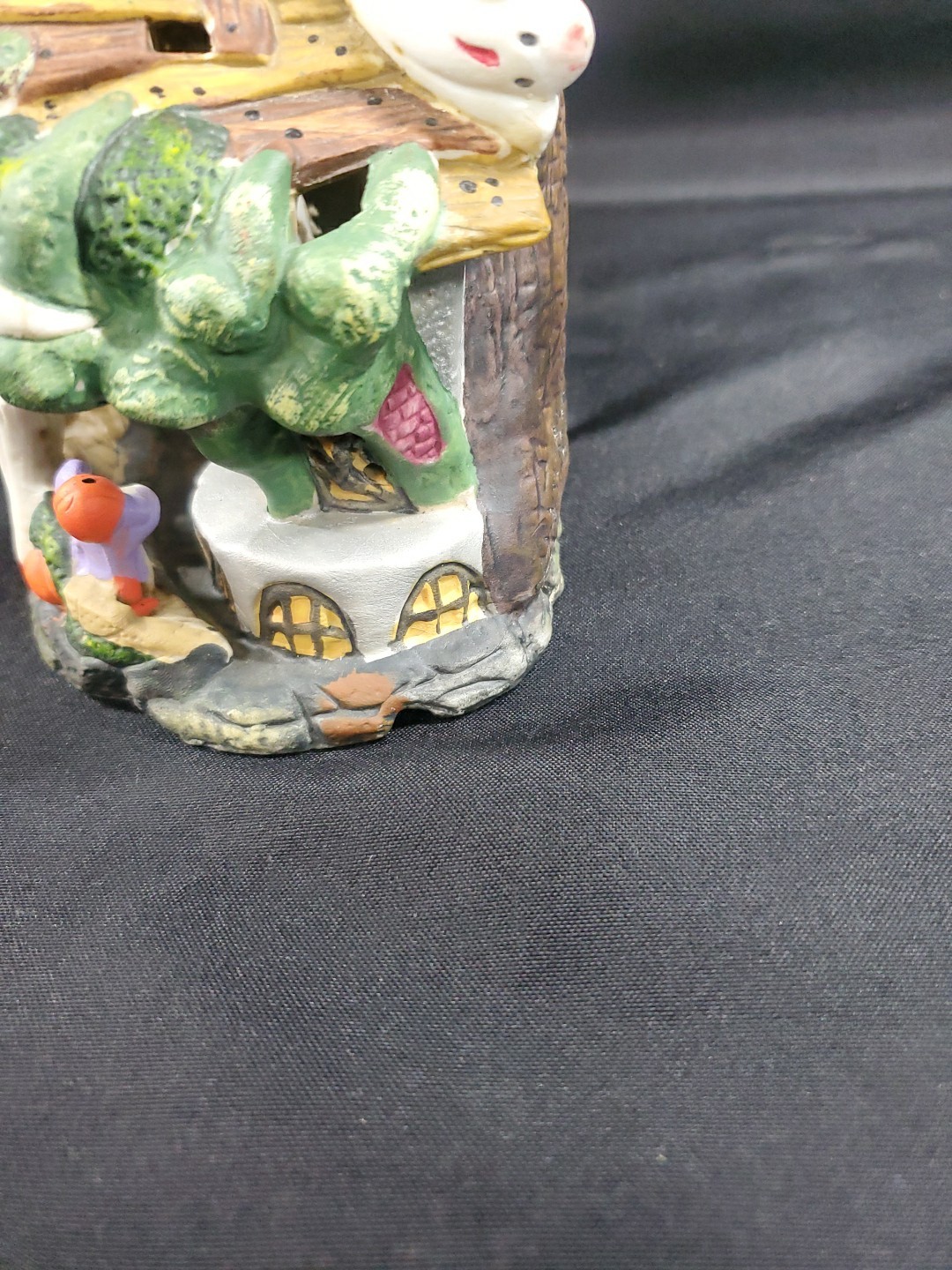 1998 Spooky Hollow Phantom’s Opera House 6″ Porcelain Halloween House No Light