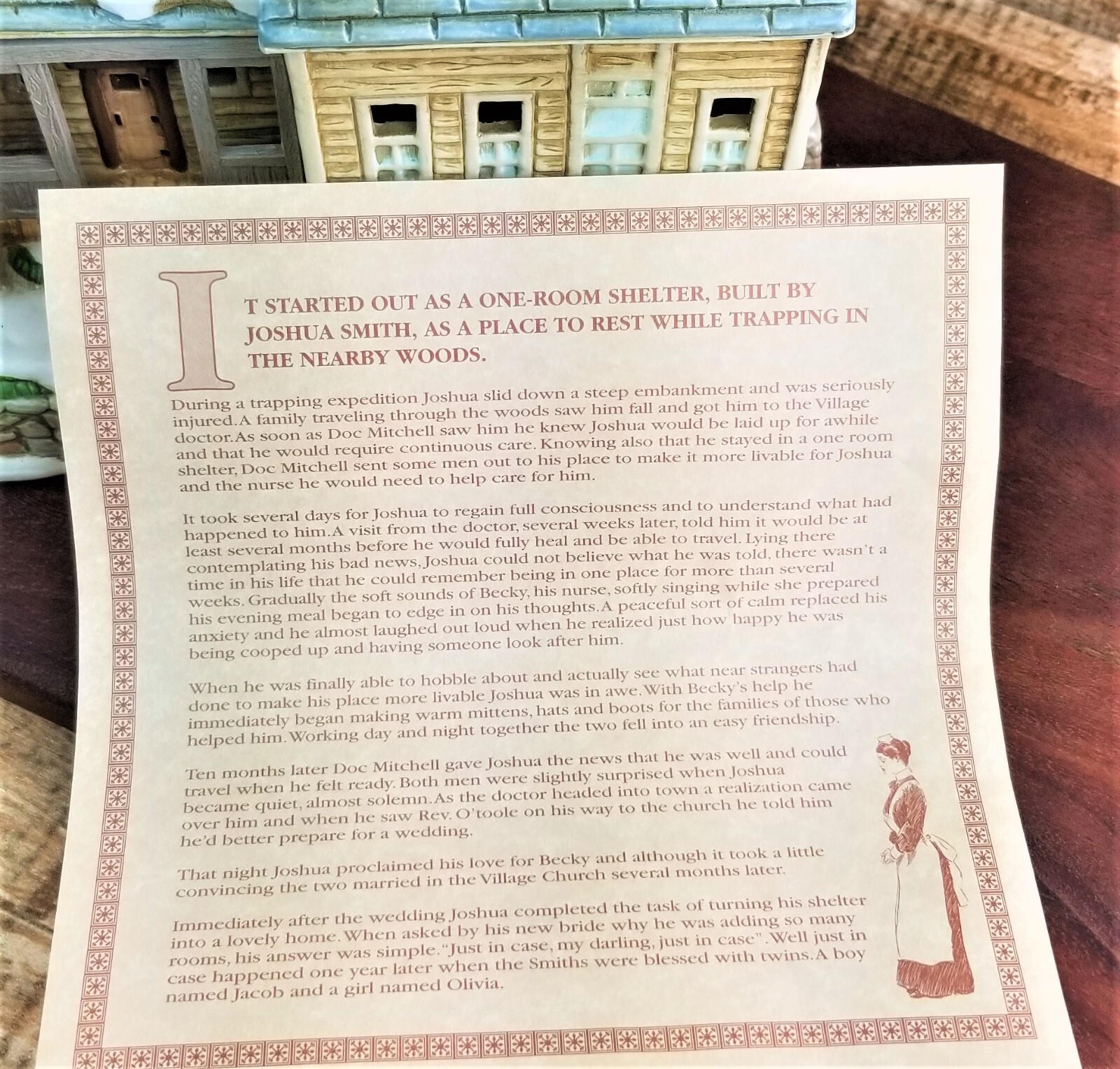 Lefton Colonial Christmas Village Fellowship Place 2000 Limit Ed 37 of 3000 NOS