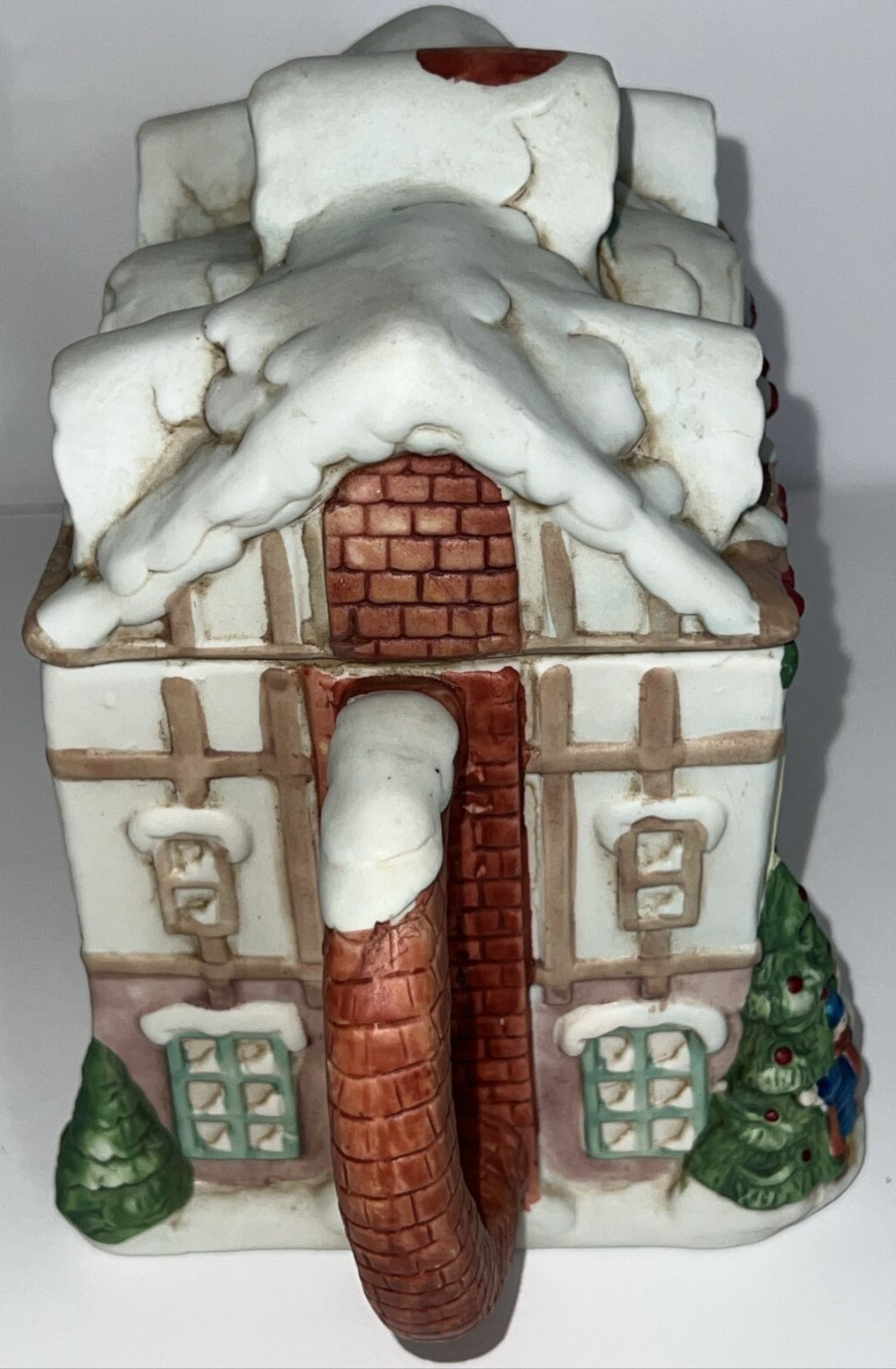 Tea Pot Christmas Village Antique Store with Carolers Décor 4.5″ H Vintage