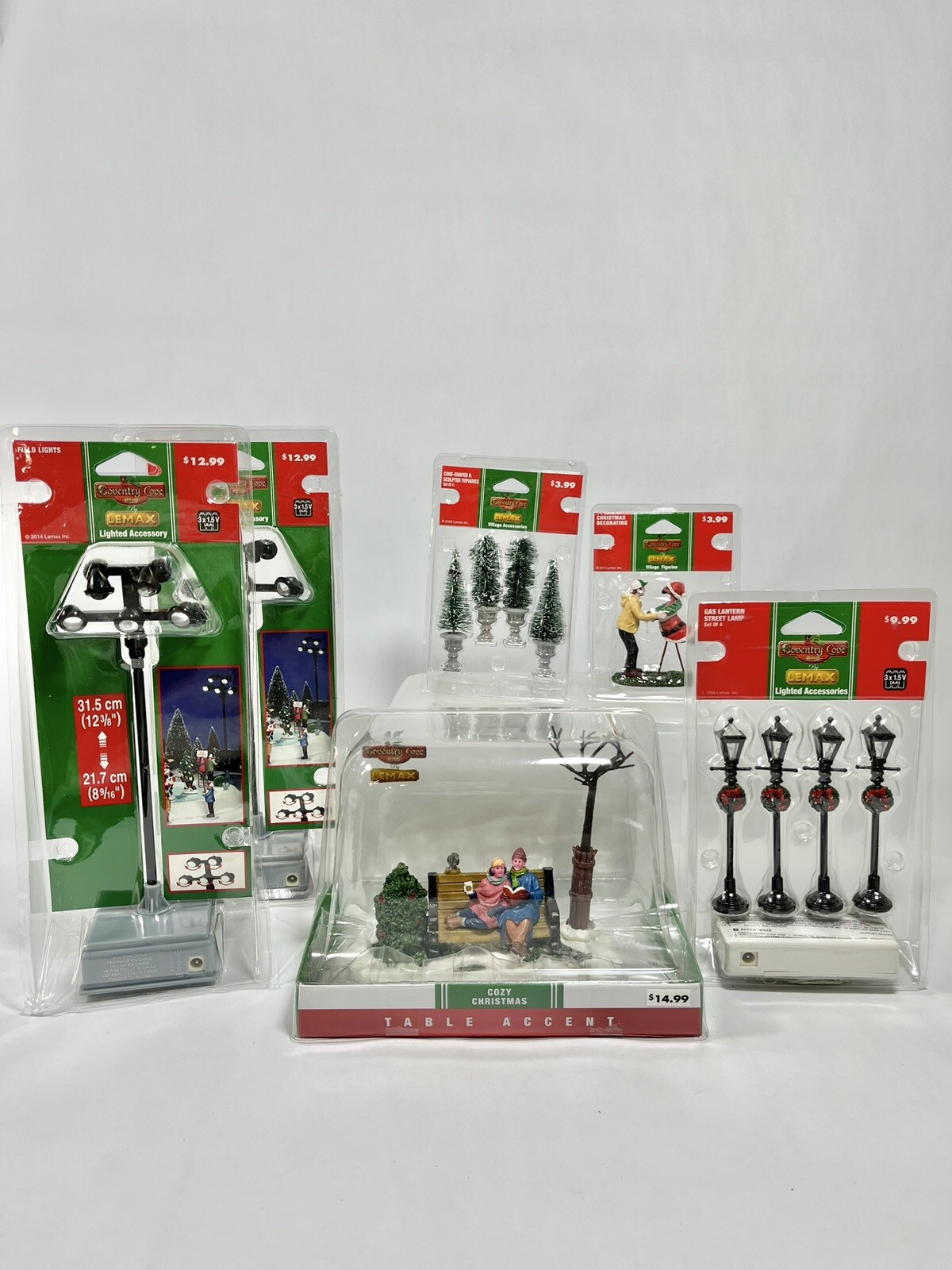 LOT 6 Lemax Coventry Cove christmas 63269 54991 34965 52381 14422
