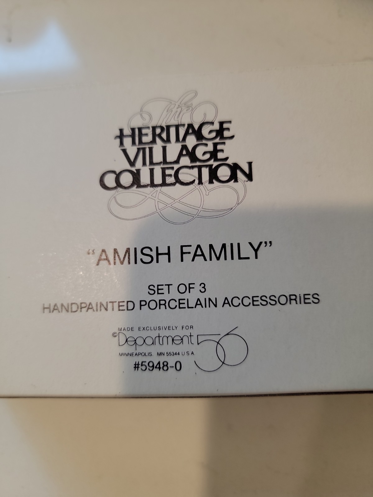 Dept 56 Heritage Village Amish Family Set of 3 #5948-0