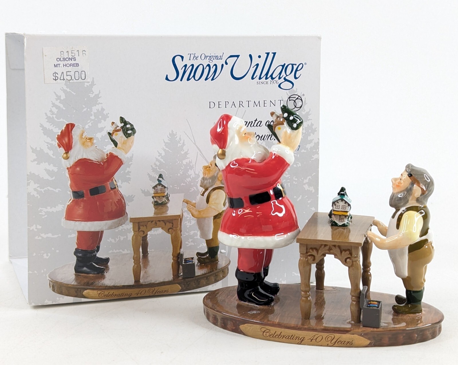 Dept 56 Snow Village SANTA COMES TO TOWN 2016 4050997 Christmas – New