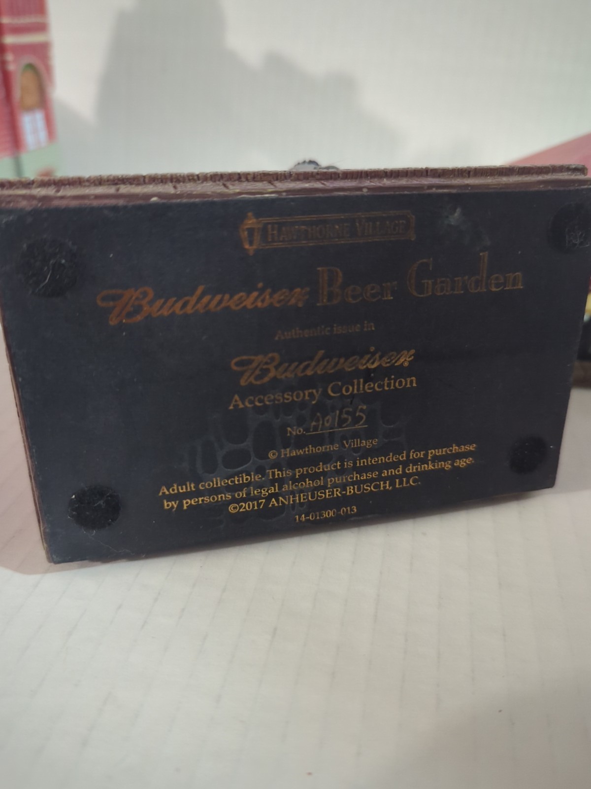 Hawthorne Village Budweiser Accessory Collection BEER GARDEN UMBRELLA TABLE BAR