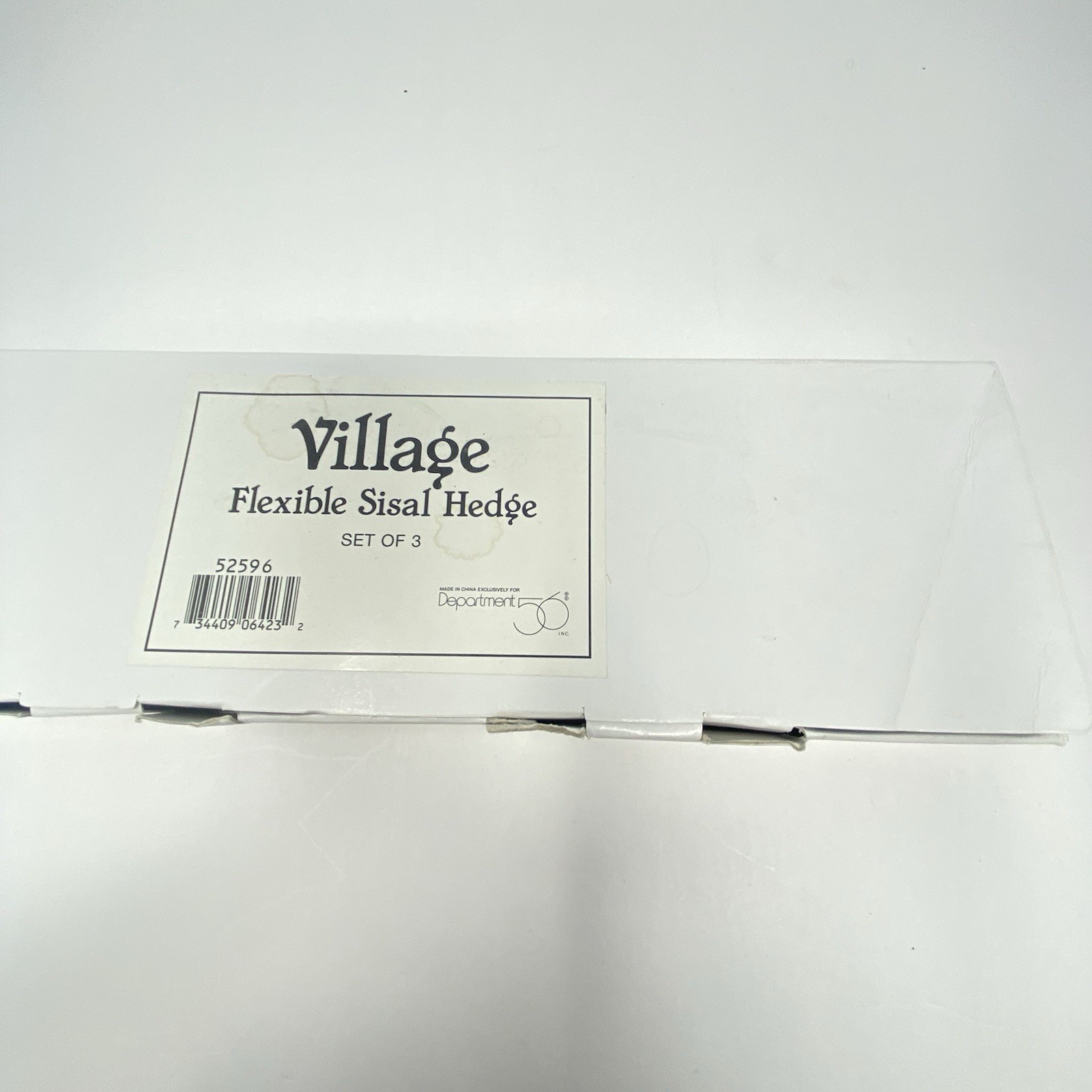 Dept 56 Flexible Sisal Hedge 3 Sets Village Accessories LOT of 9 NEW 52596