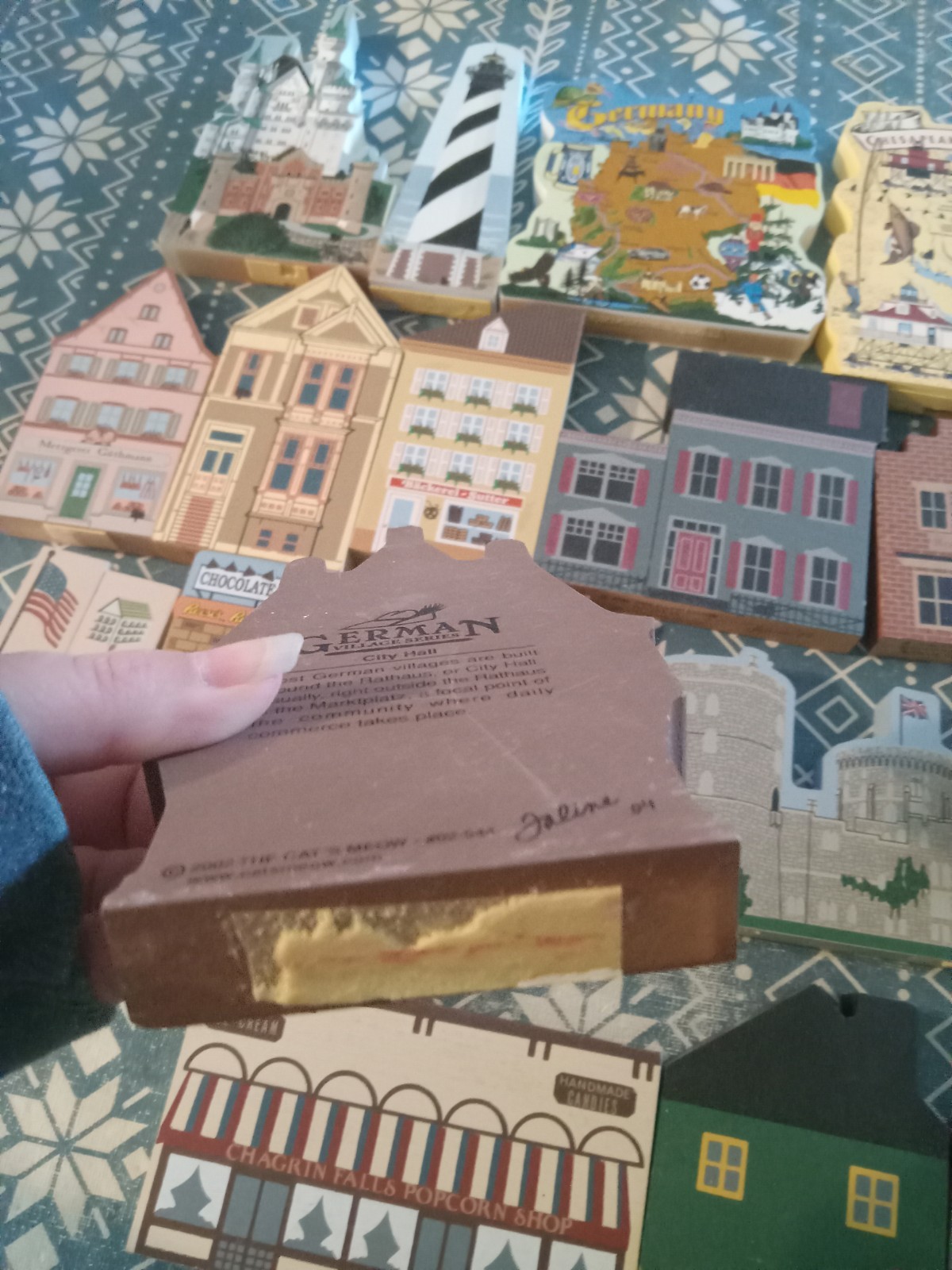 The Cats Meow Village Lot 23 Store Germany Shops Houses Vintage Some Wear