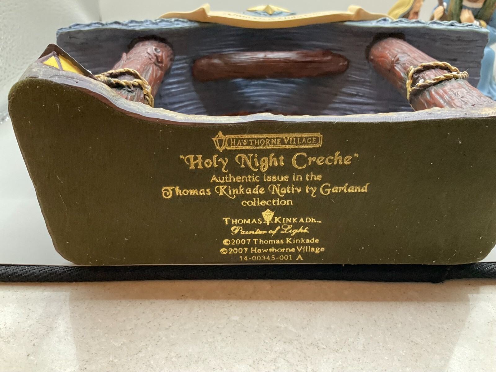Thomas Kinkade The Holy Family & Holy Night Creche, Nativity Garland Hawthorne