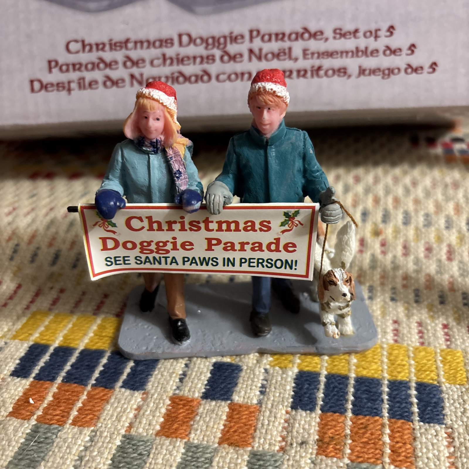 Lemax Christmas Doggie Parade Carole Towne Village Town City Figures Dogs