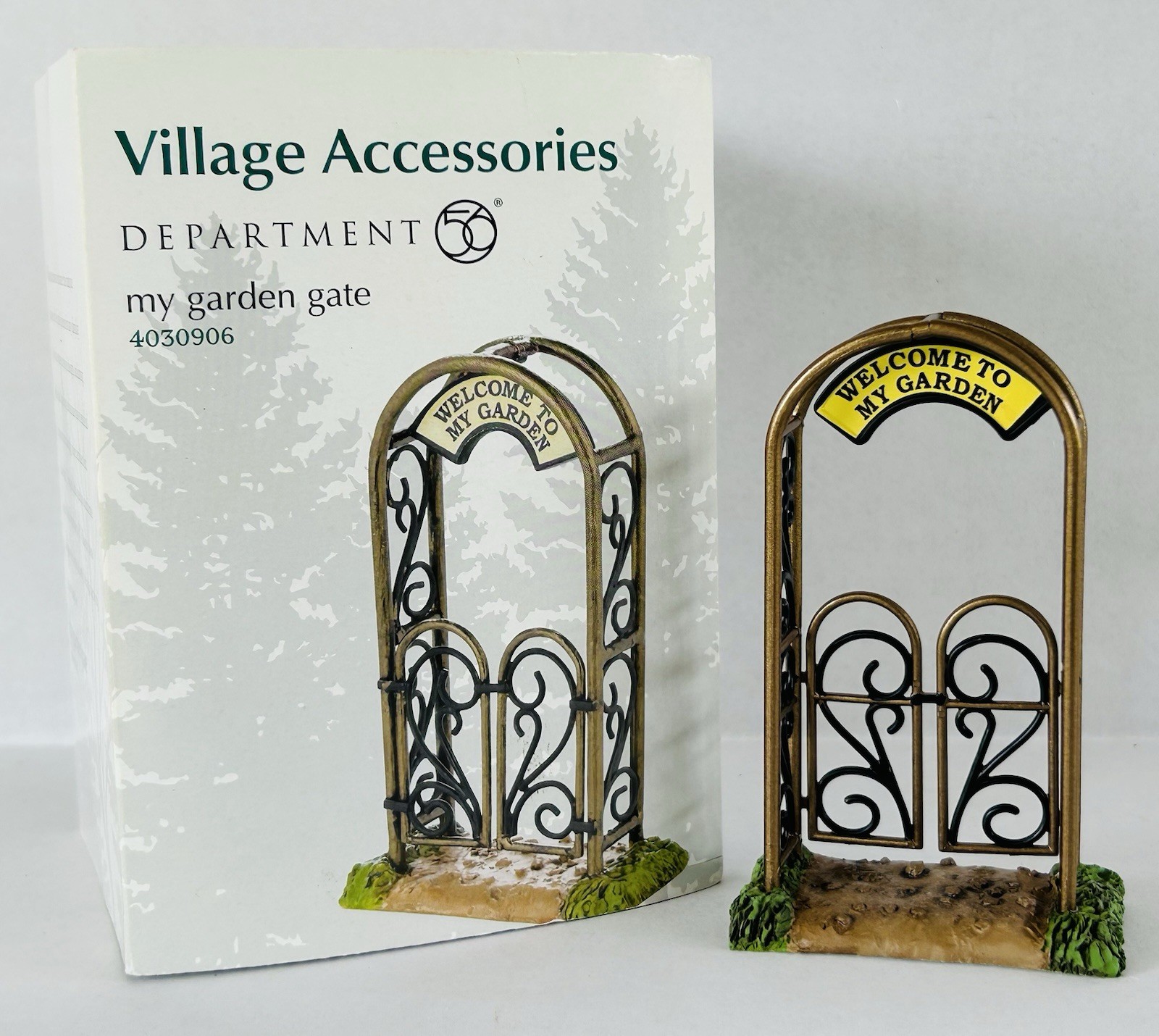 Dept 56 Christmas Village Accessories My Garden Gate #4030906