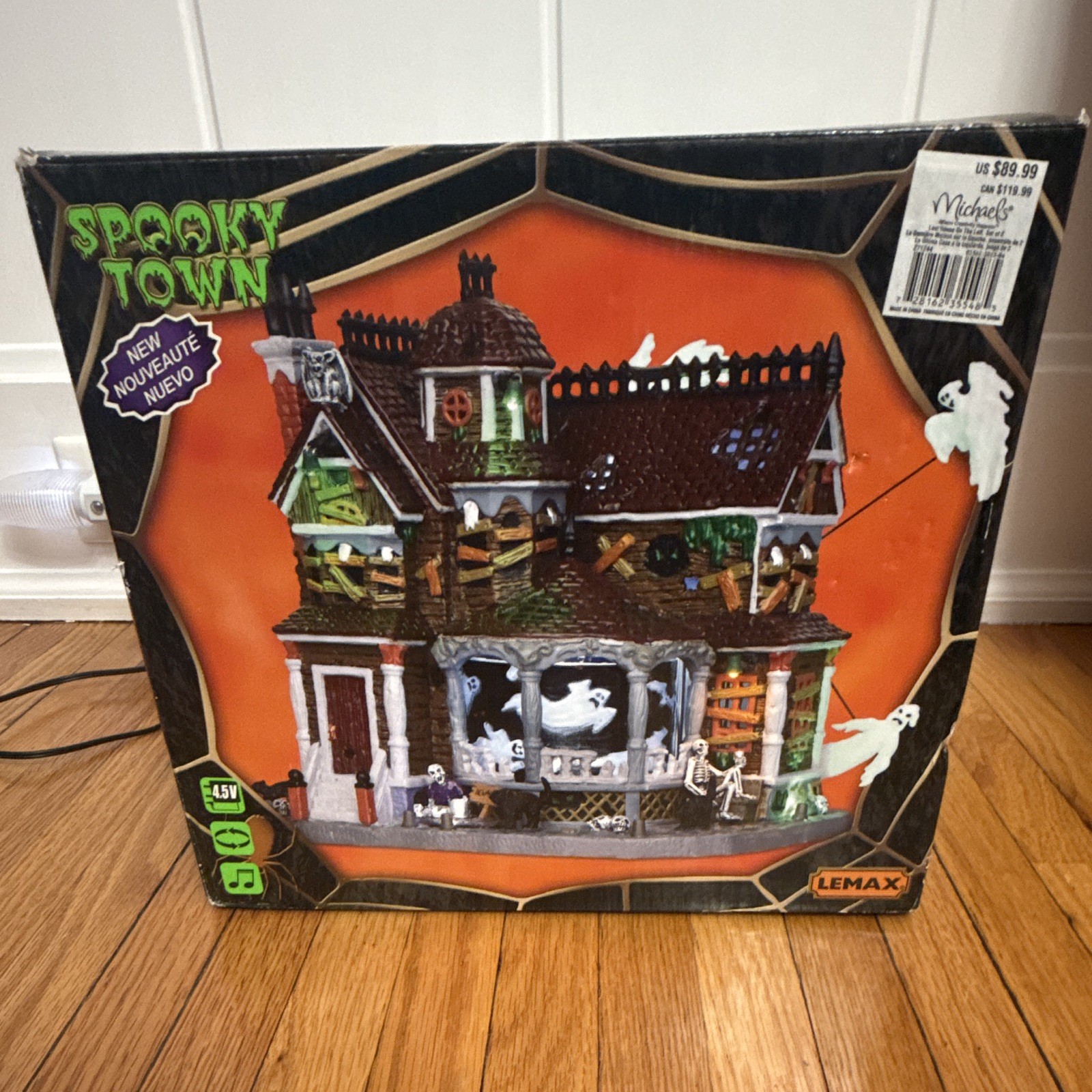 Lemax Spooky Town Haunted House Illuminated Painted Resin House, Halloween
