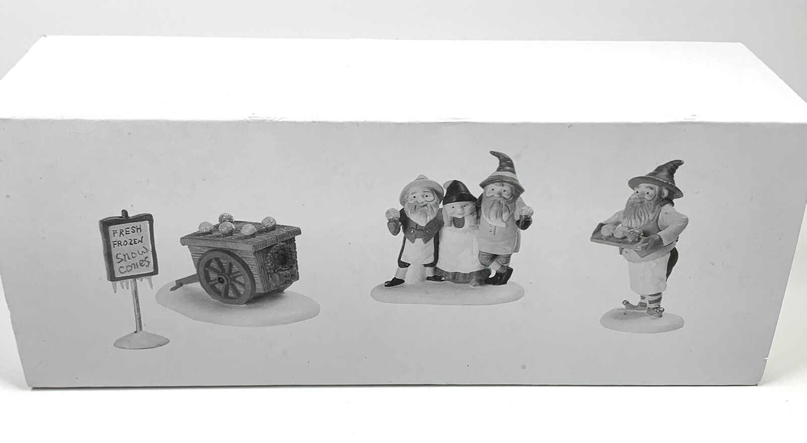 Dept 56 SNOW CONE ELVES Heritage Village Collection Set of 4 #56375 with Box