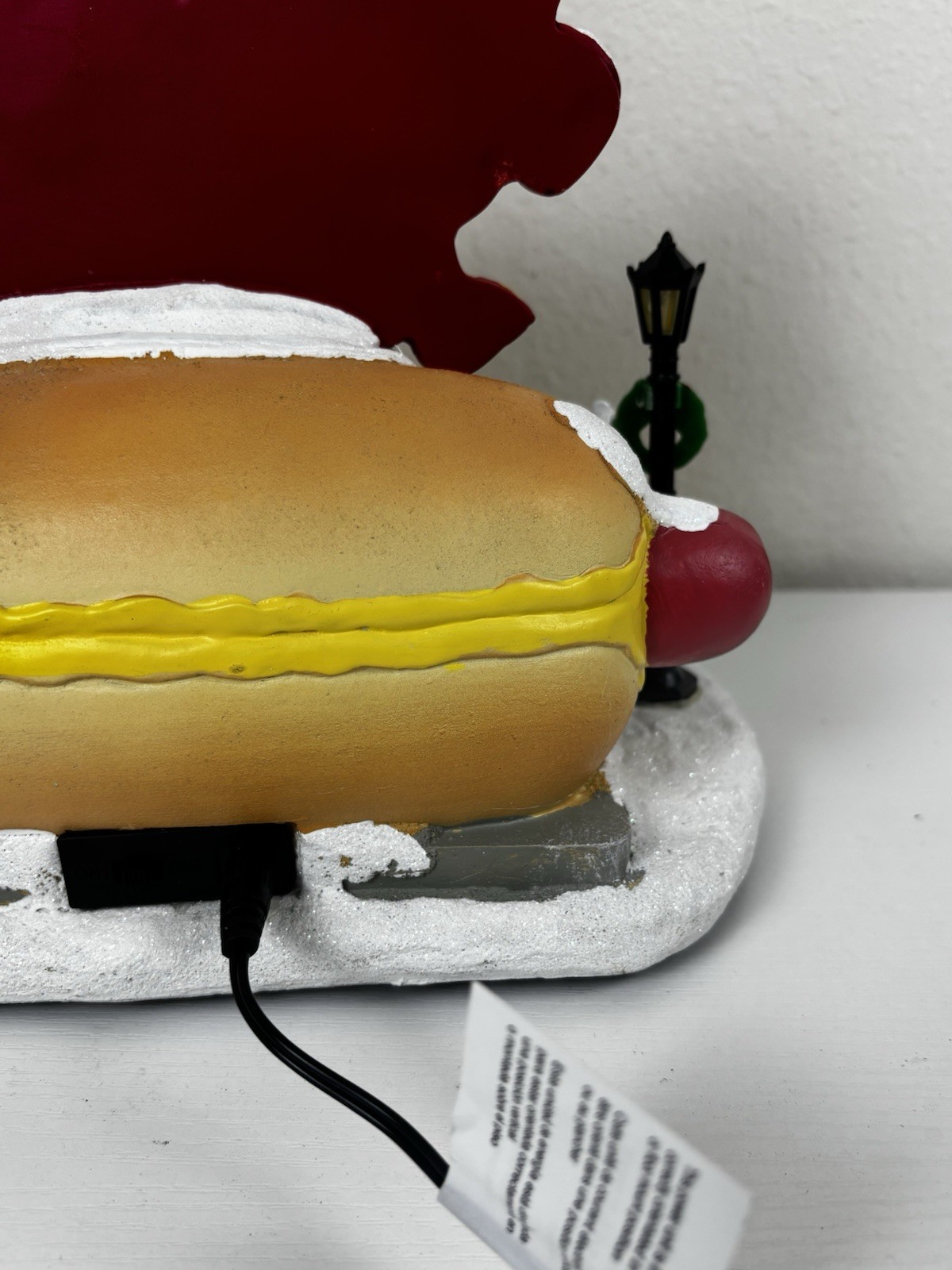 Musical Frank’s Hot Dogs with Light Show Christmas Village Natures Mark Plays