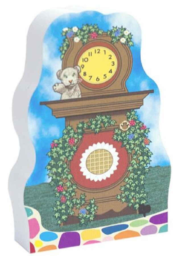 Cat’s Meow Village Mister Roger’s Neighborhood Make-Believe Daniel S Tiger Clock