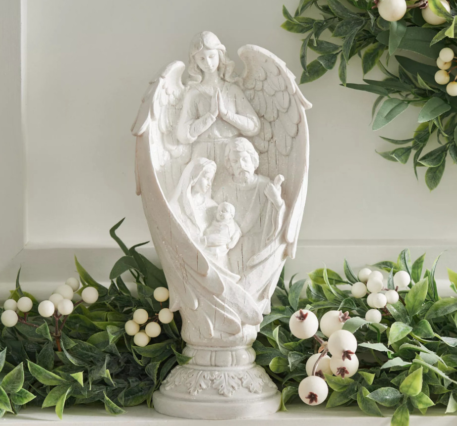 13″ Holy Family in Angel Wings Figure by Valerie H227818