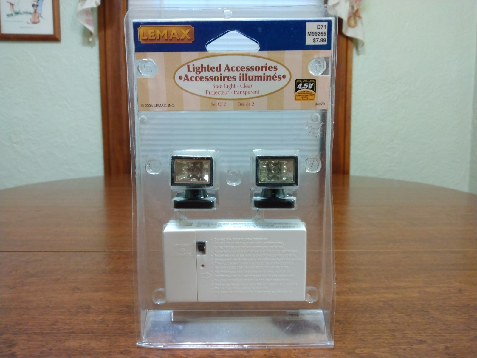 Lemax Spot Light Clear Set Of 2 Landscape Lamps Lighted Accessories NIP