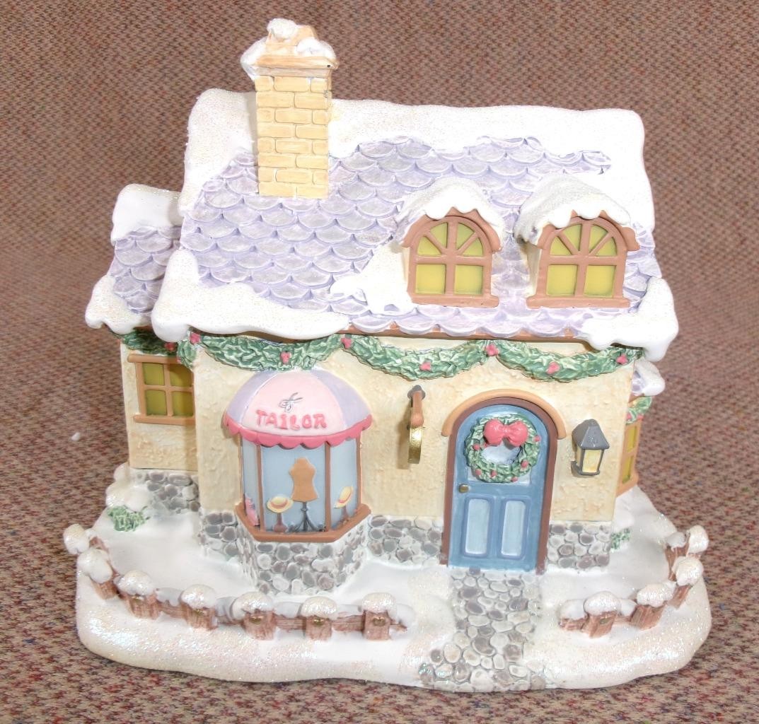 Precious Moments Sew Sweet Tailors 2002 Hawthorne Christmas Village COA NEW