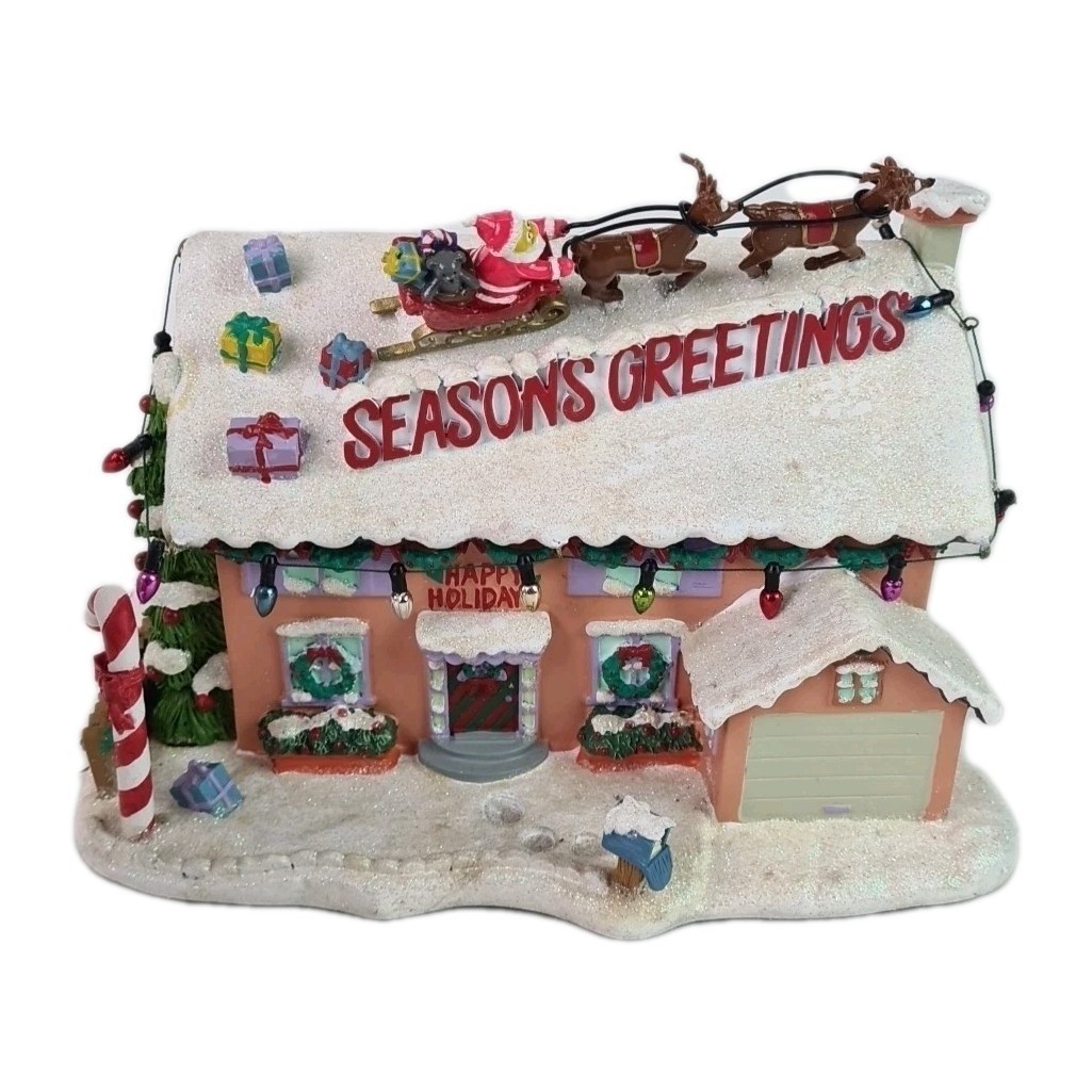 Hawthorne A8057 “FLANDER’S HOUSE” The Simpsons Christmas Village Porcelain