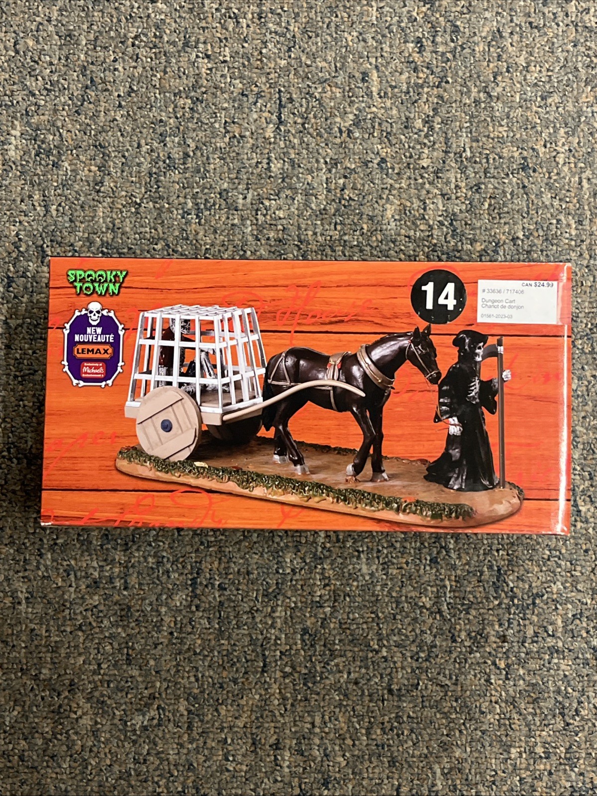 Lemax Spooky Town Dungeon Cart Michaels Exclusive 2023 IN HAND!