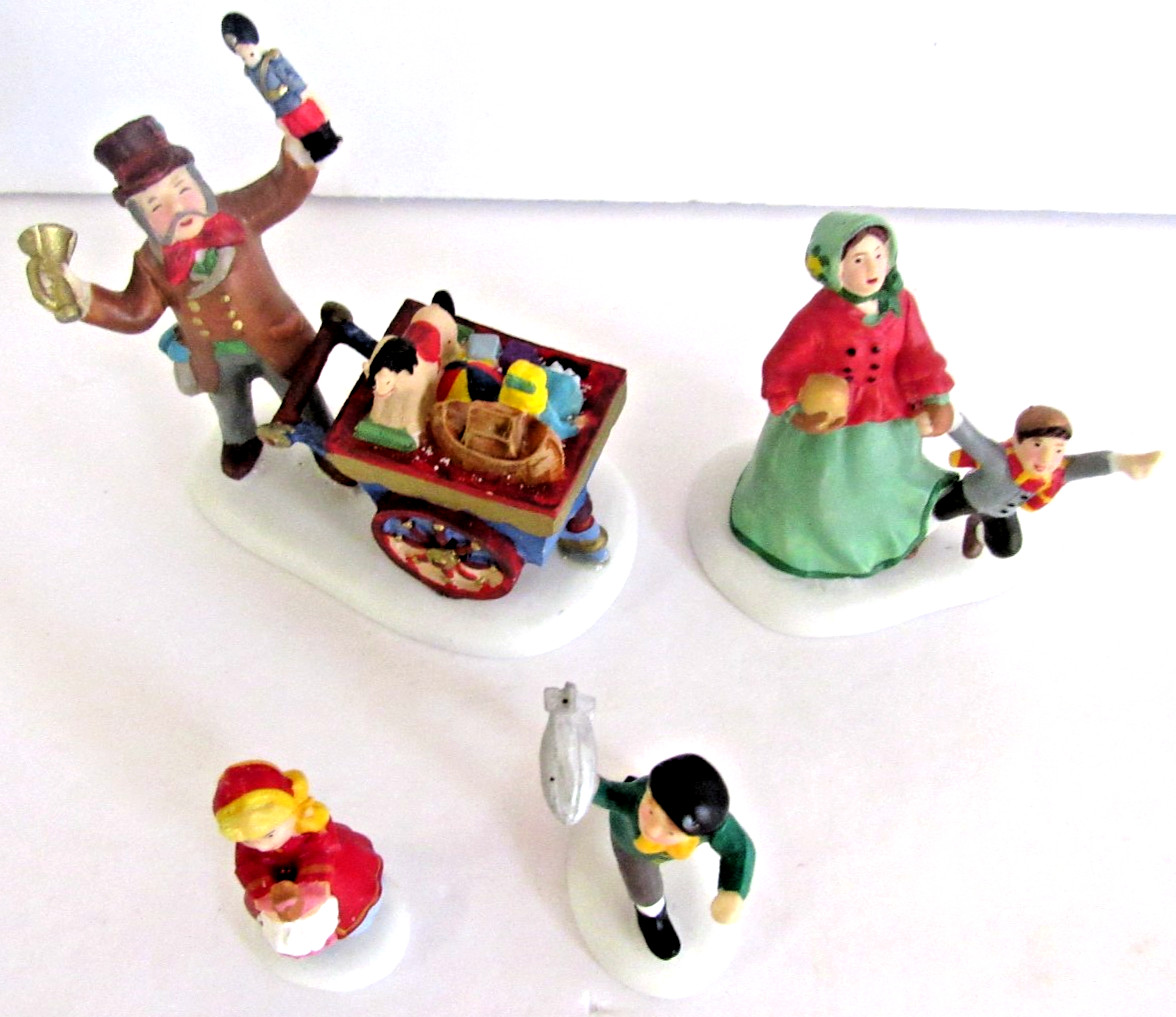 DEPT 56 “TEGAN’S ACCESSORY SET” (SET OF 4) ~(2013)~ **DICKENS’ VILLAGE** RARE !!