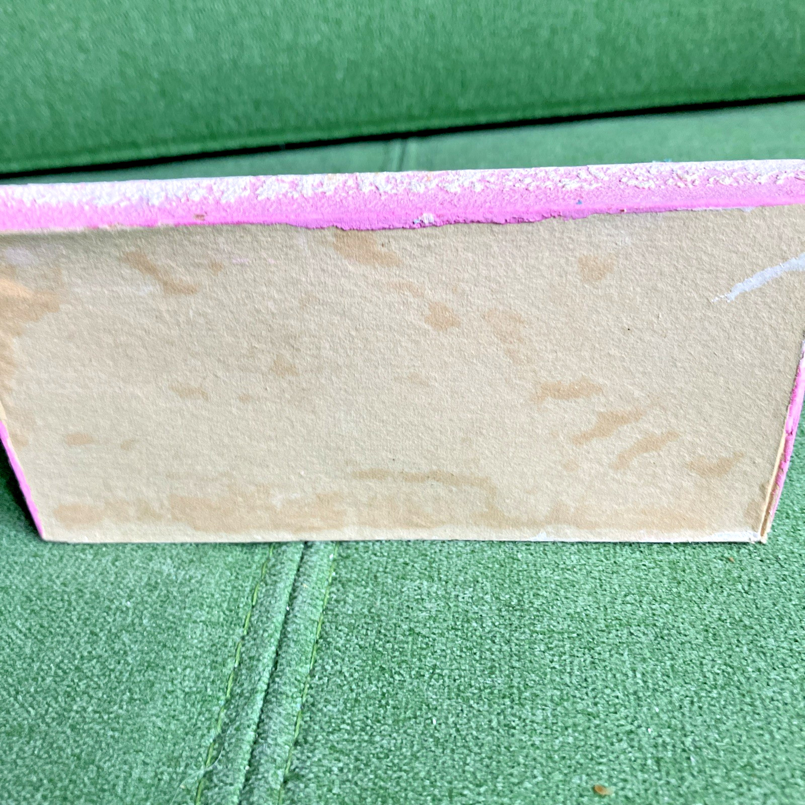 2 VTG Christmas Putz Houses, Cardboard w Mica Glitter, Windows, Trees