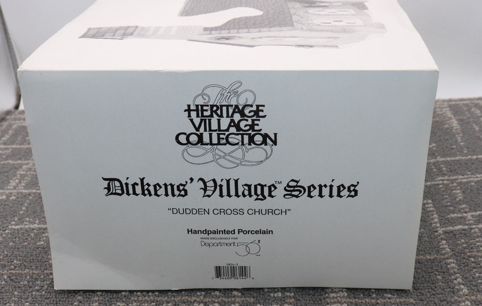 Dept 56 Dickens Village Dudden Cross Church In Box 5834-3