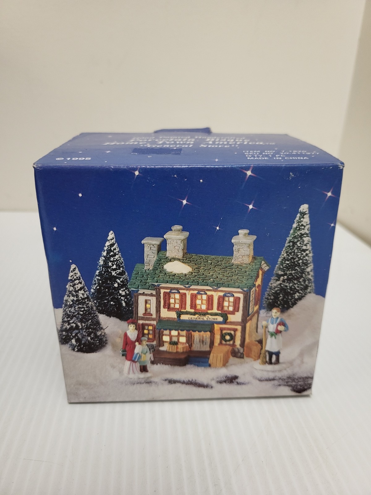 Hand Painted Handcrafted Porcelain Bisque Home Town America General Store…