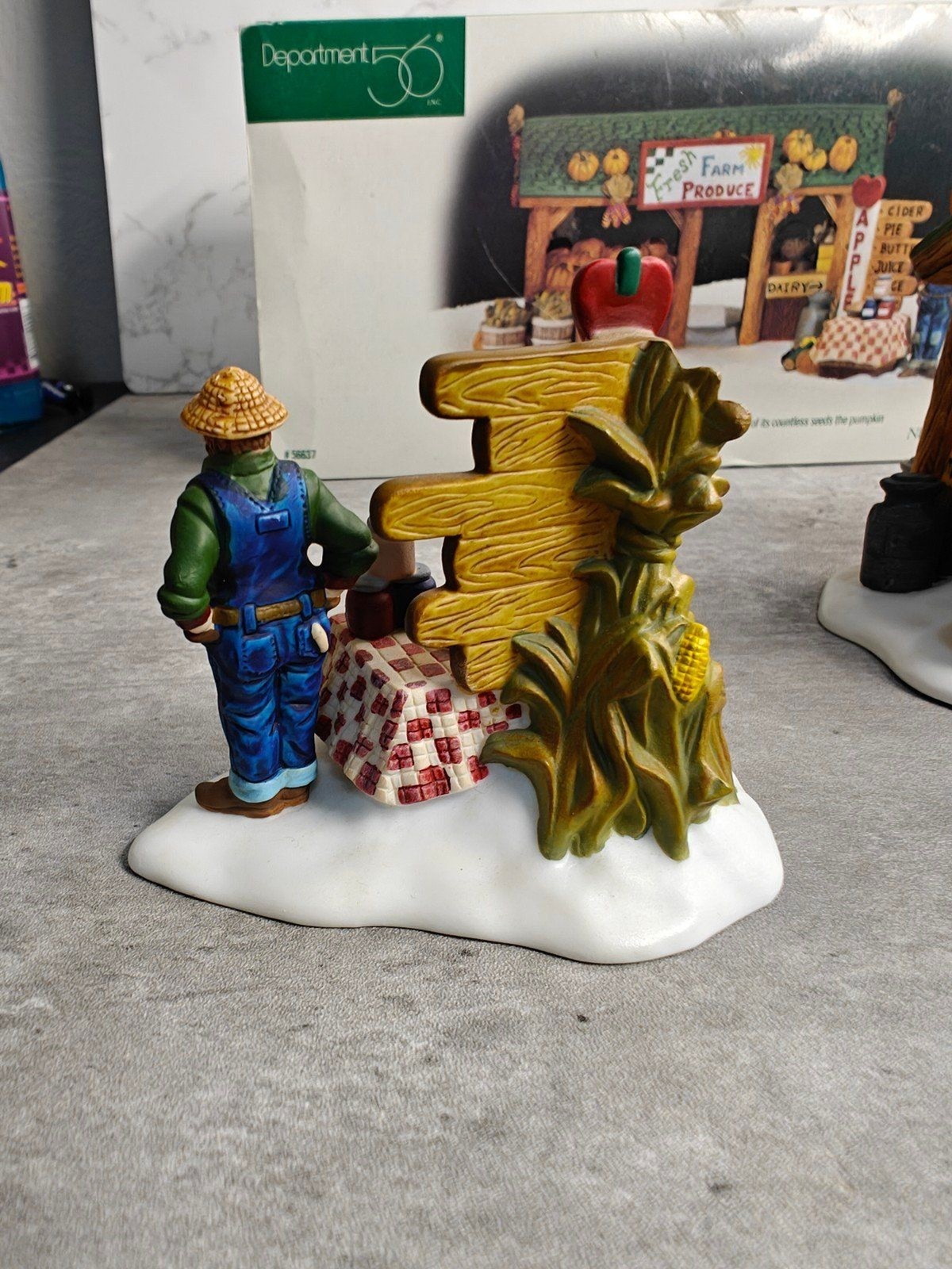 Department 56 Farmer’s Market Set of 2 Harvest New England Village Christmas