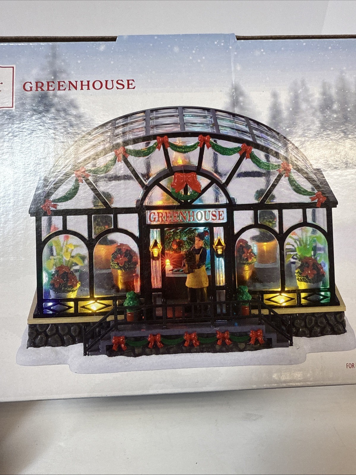 Holiday Time 2025 Musical Greenhouse Christmas Village 71982 LED Festive Flower