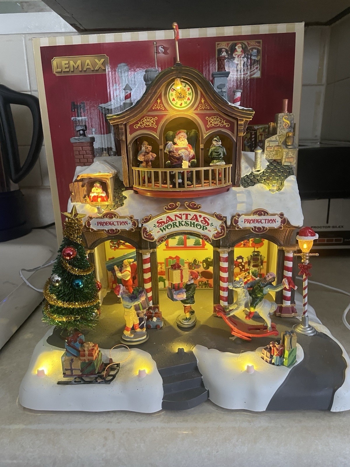 Lemax Santa’s Workshop Sights, Sounds, & Motion Wonderland Village #35558 Works