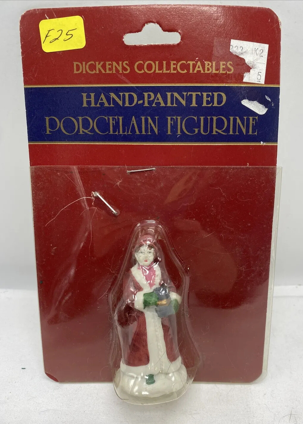 Dickens Collectables Christmas Village Accessory WOMAN Dollhouse F25