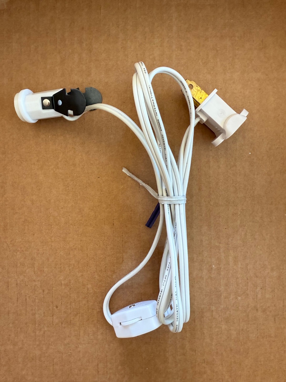 Department 56 one-socket Light Cord w/ Switch