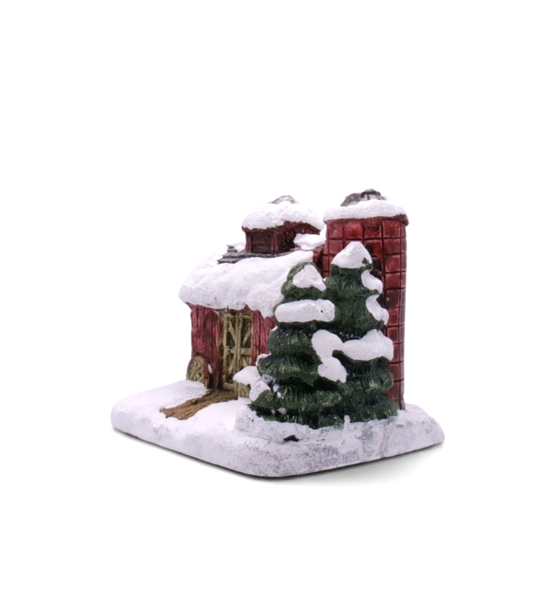 Vintage RSVP Barn with Silo American Rustic Country Christmas Cottage 1989