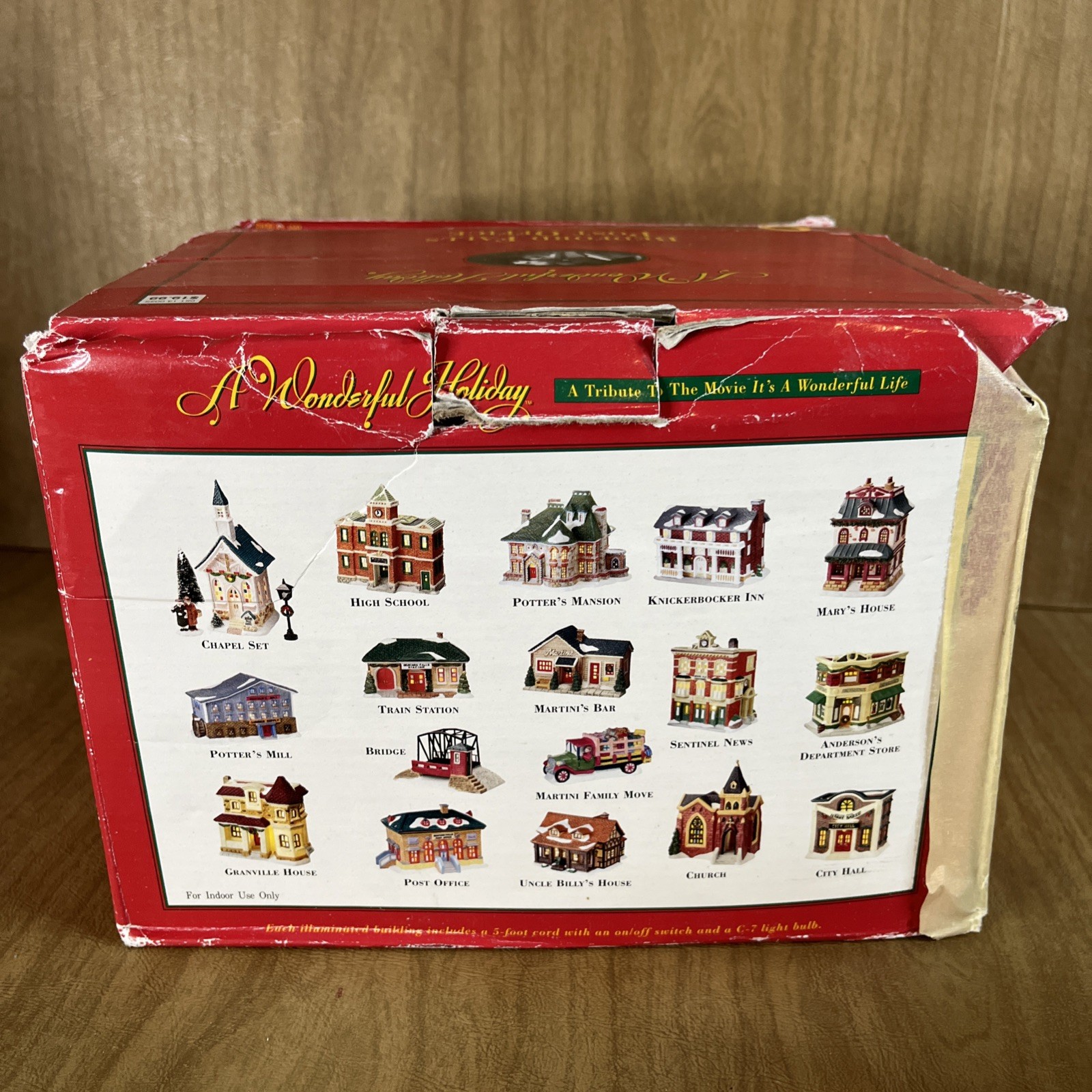 It’s a Wonderful Life Holiday Village Bedford Falls Post Office 1998 Christmas