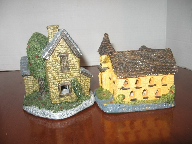 Lighted Cottage Charmers Orange Church and My Cottage