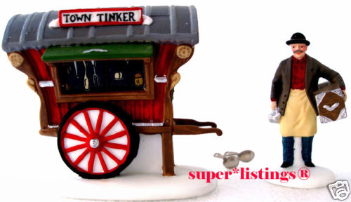 Dept. 56 Town Tinker Set of 2 Retired 1995 New England 56464 New in Box