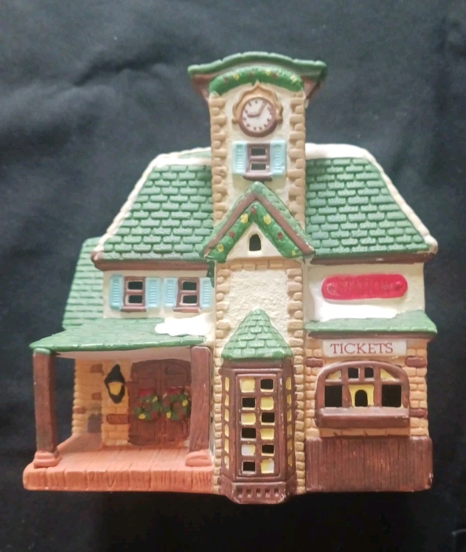 Holiday Expressions Collins Porcelain Train Station (FREE SHIPPING)