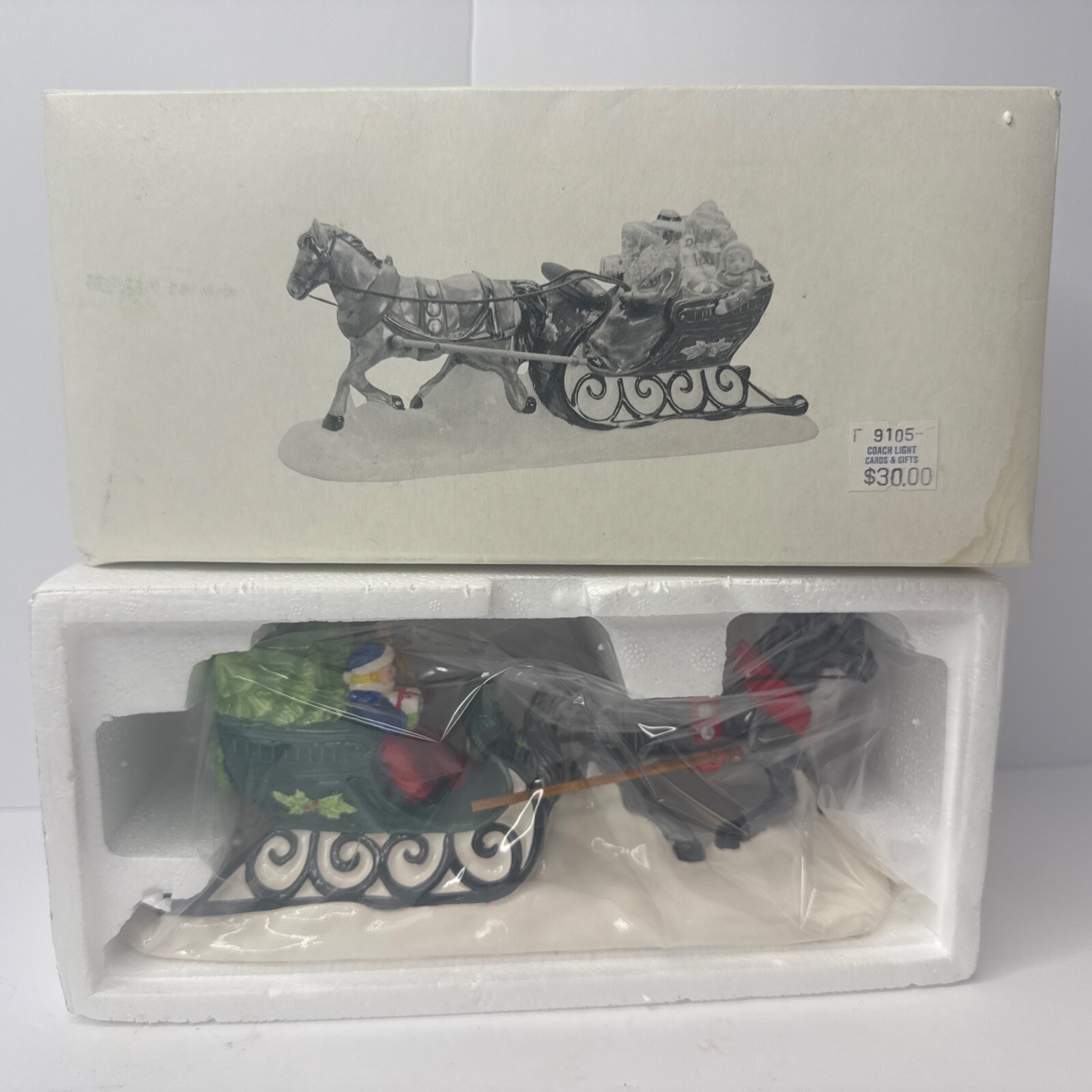 Dept. 56 The Original Snow Village “Sleighride”Hand Painted 5160-8 Retired ZZ17