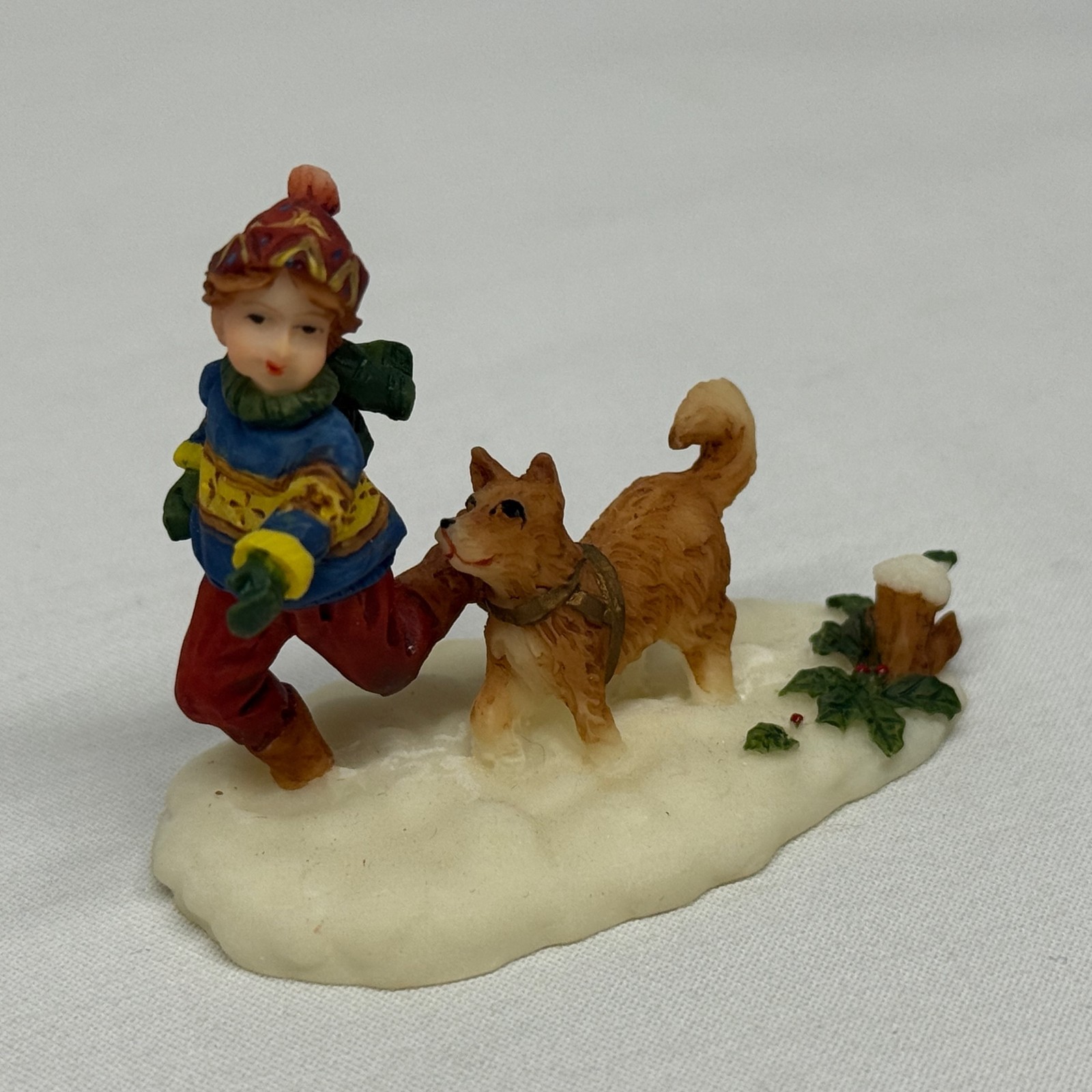 Vintage Lot of 13 Mini Holliday Village Winter Display Christmas Figurines