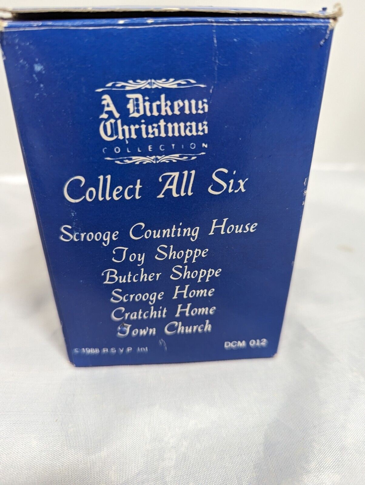 A Dickens Christmas Collection Toy Shoppe 1988 RSVP Inc Cold Cast Cottage