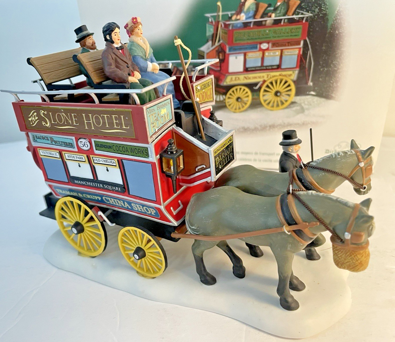 Department 56 Heritage Village Horse Drawn Omnibus Christmas Carriage Dickens
