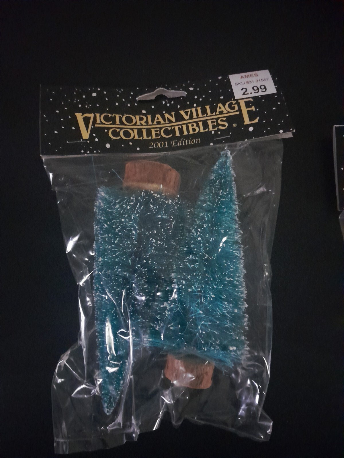 Victorian Village Collectibles Trees (6, 5, 4, 1 1/2 inch) (Lot of 3) 2001 NEW