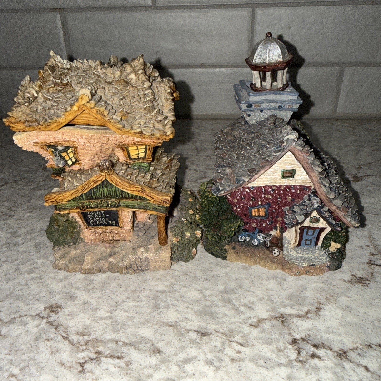 2 Boyds Bearly Built Villages Public Library Elementary School 19006 19048