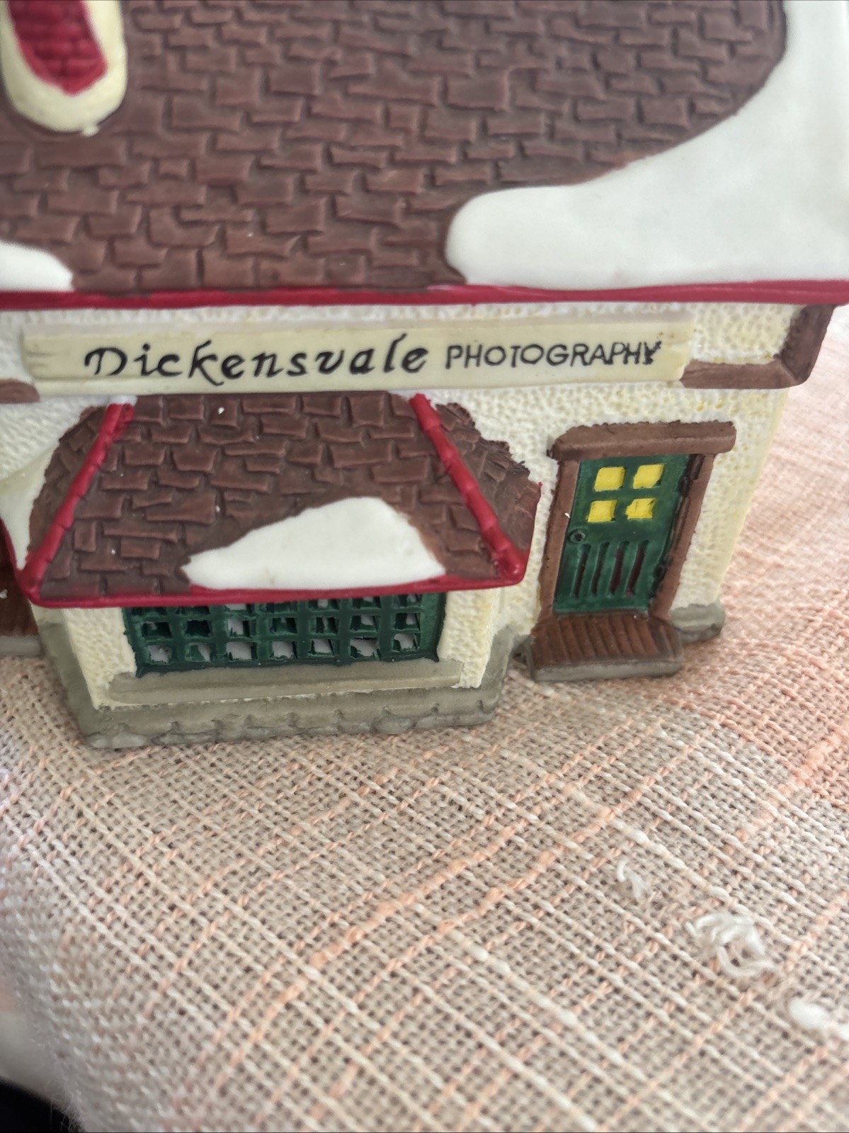 Lemax Porcelain Dickinsville Photography/ Barber Shop House No Light