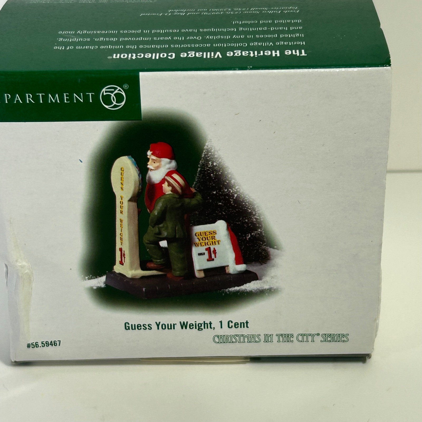 Department 56 Christmas in the City Guess Your Weight 1 Cent Santa 56.59467