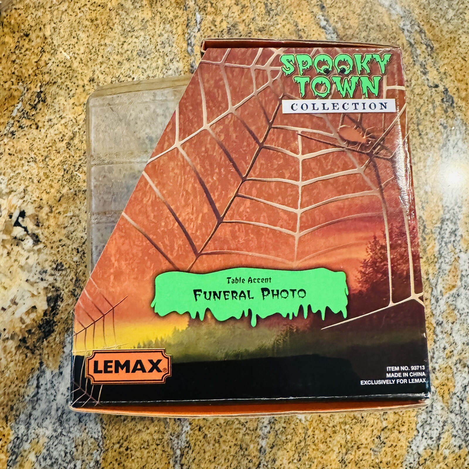 Lemax Spooky Town Funeral Photo 2009 Halloween ~ Rare!! ~